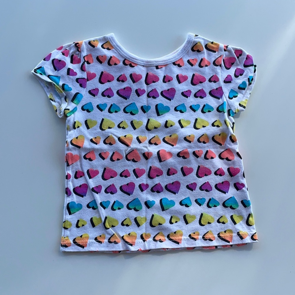 Rainbow Heart t shirt